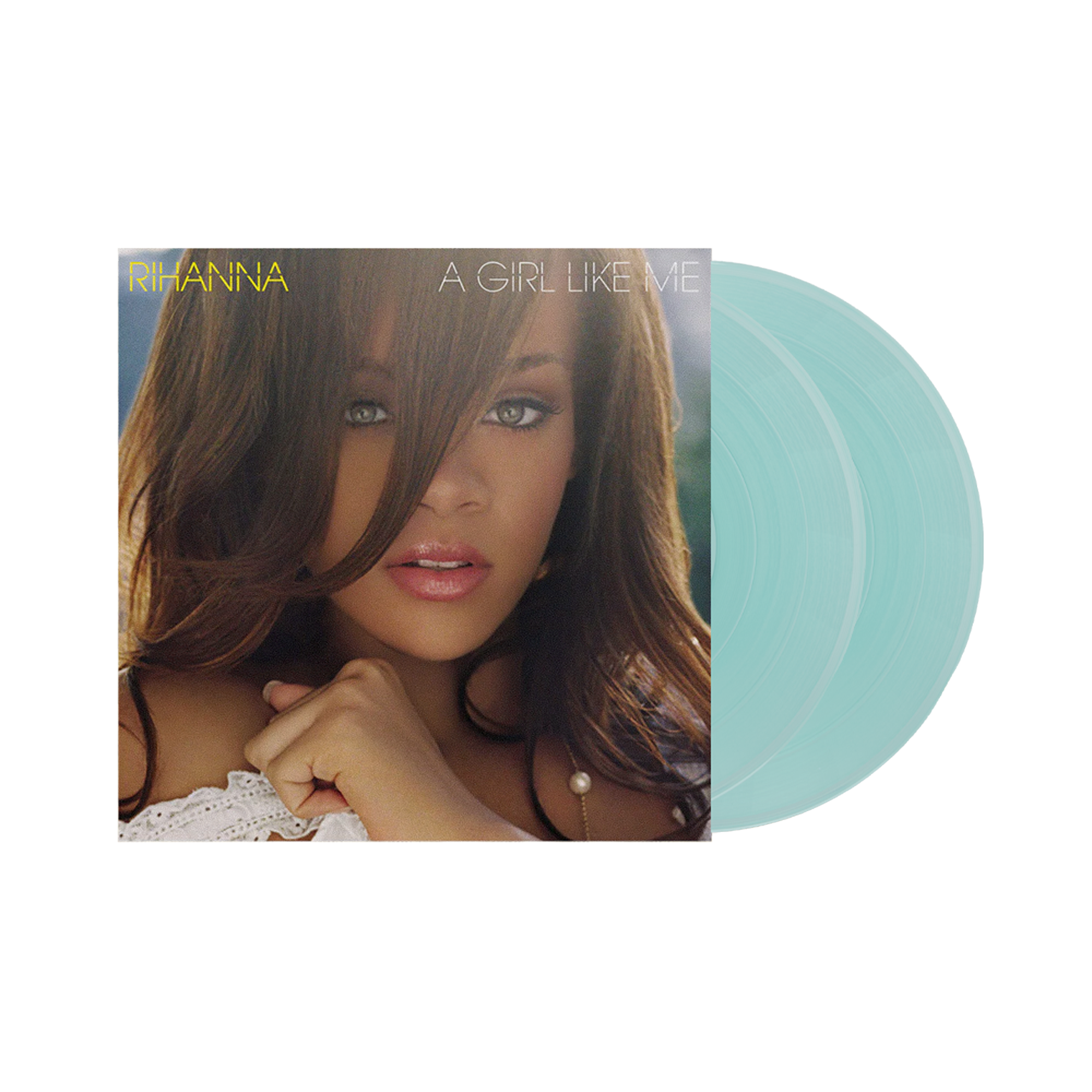 A Girl Like Me 2LP (Translucent Sea Glass) Front