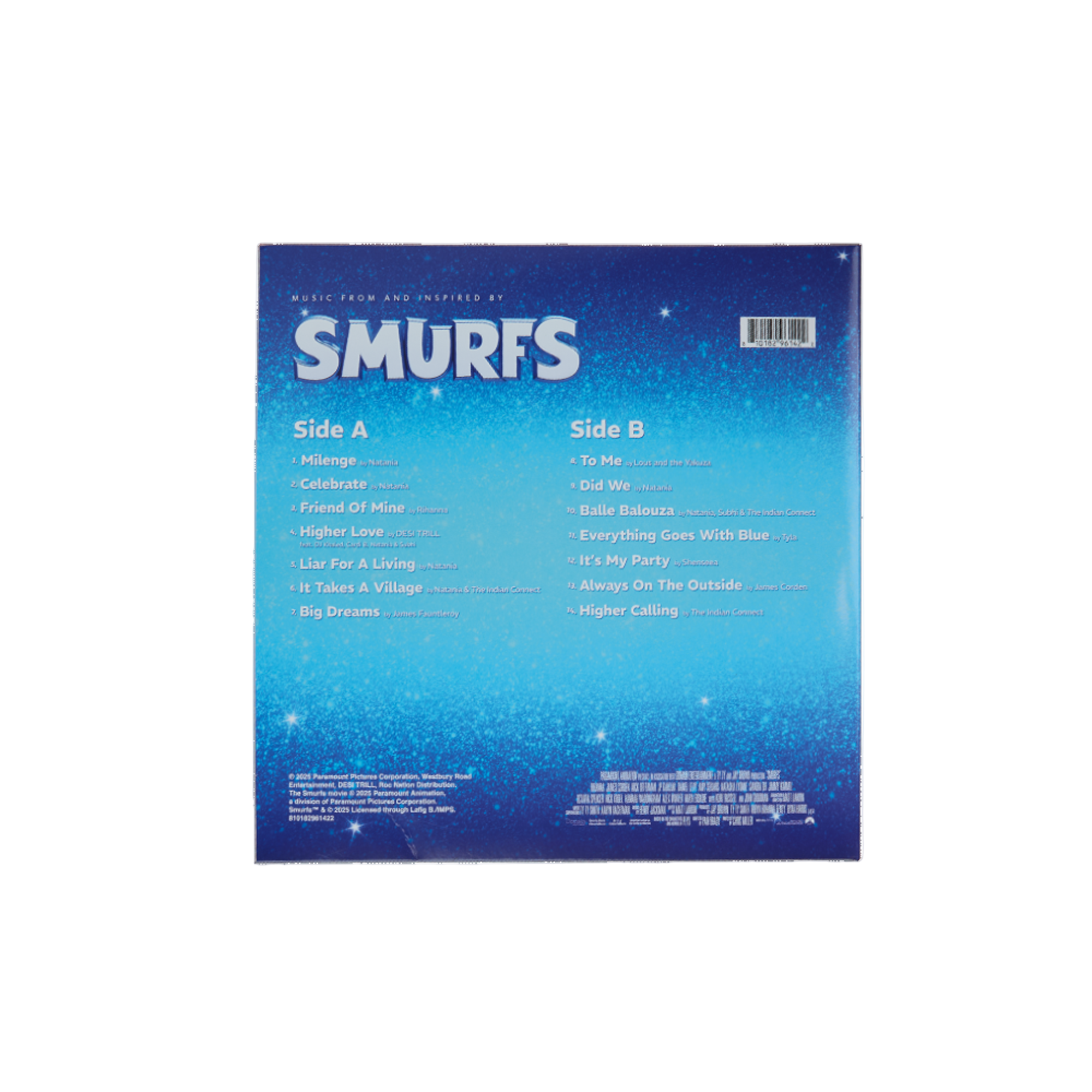 Music From and Inspired By The Smurfs LP (Apple Red) Back