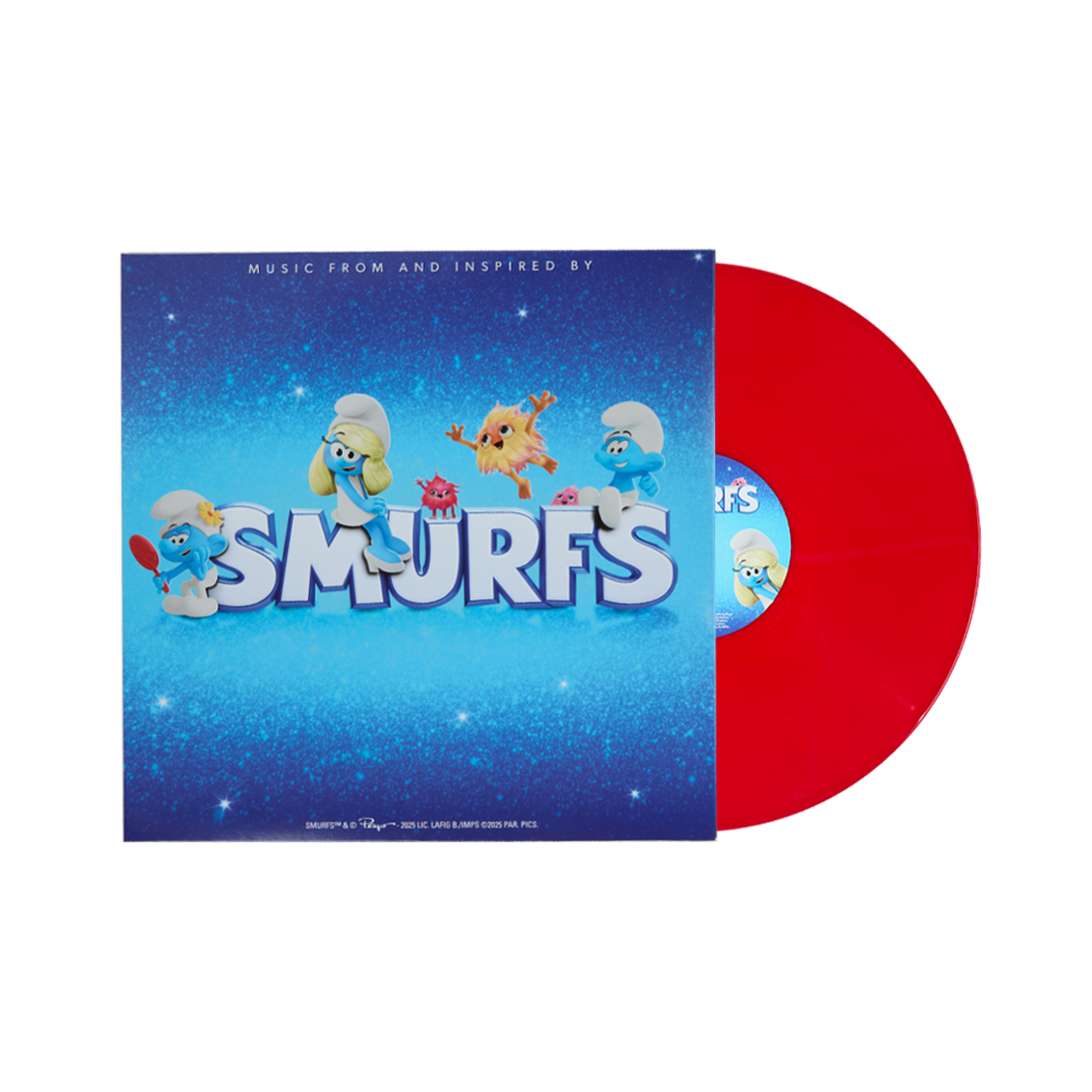 Music From and Inspired By The Smurfs LP (Apple Red) Front