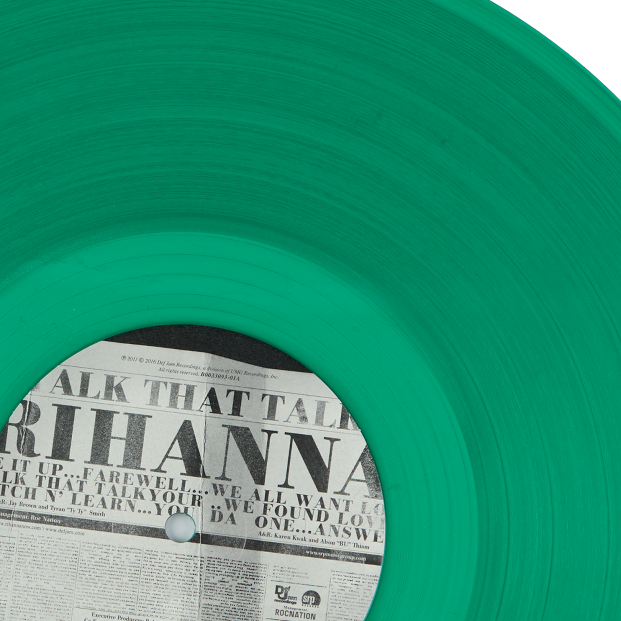Talk That Talk LP (Translucent Emerald Green) Details